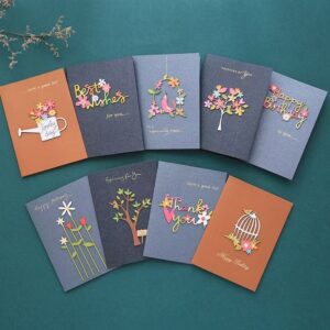 wholesale 3D laser cut wooden greeting cards