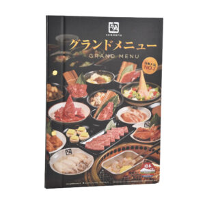 low MOQ custom hardcover restaurant menus