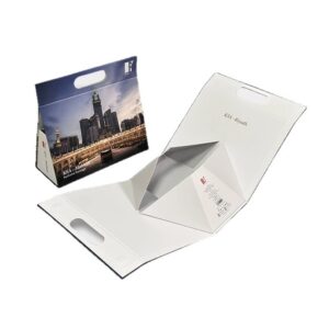 custom collapsible rigid gift boxes with handle