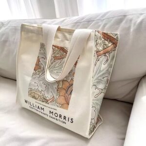William Morris style canvas tote bags