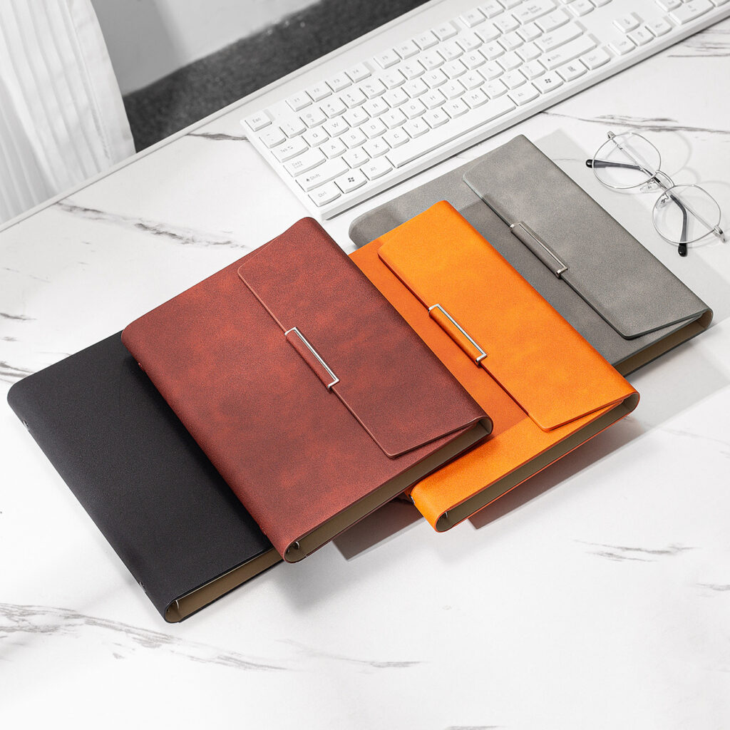 custom magnetic hardcover notebook with pen