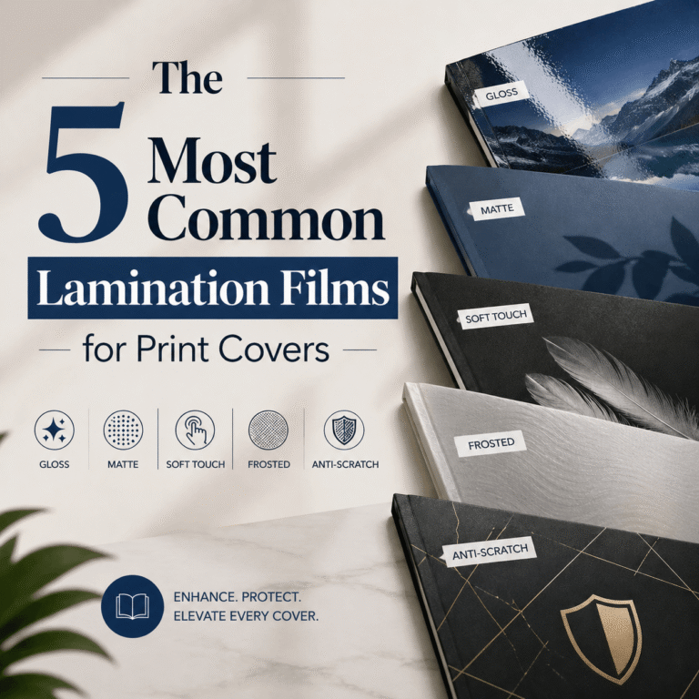 The 5 Most Common Lamination Films for Print Covers — Why Anti-Scratch Lamination Wins? 6 The 5 Most Common Lamination Films for Print Covers
