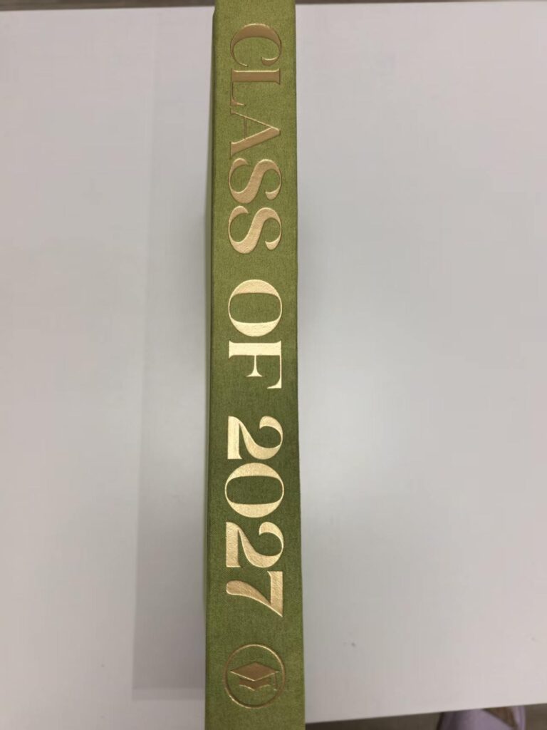 Book Cloth vs Printed Paper Case: How to Choose a Hardcover Cover Material 4 Gold foil stamping effect on book cover